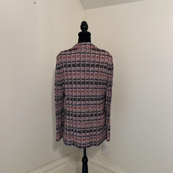 St. John Blazer Size 14 Pink and Black - Picture 3 of 12